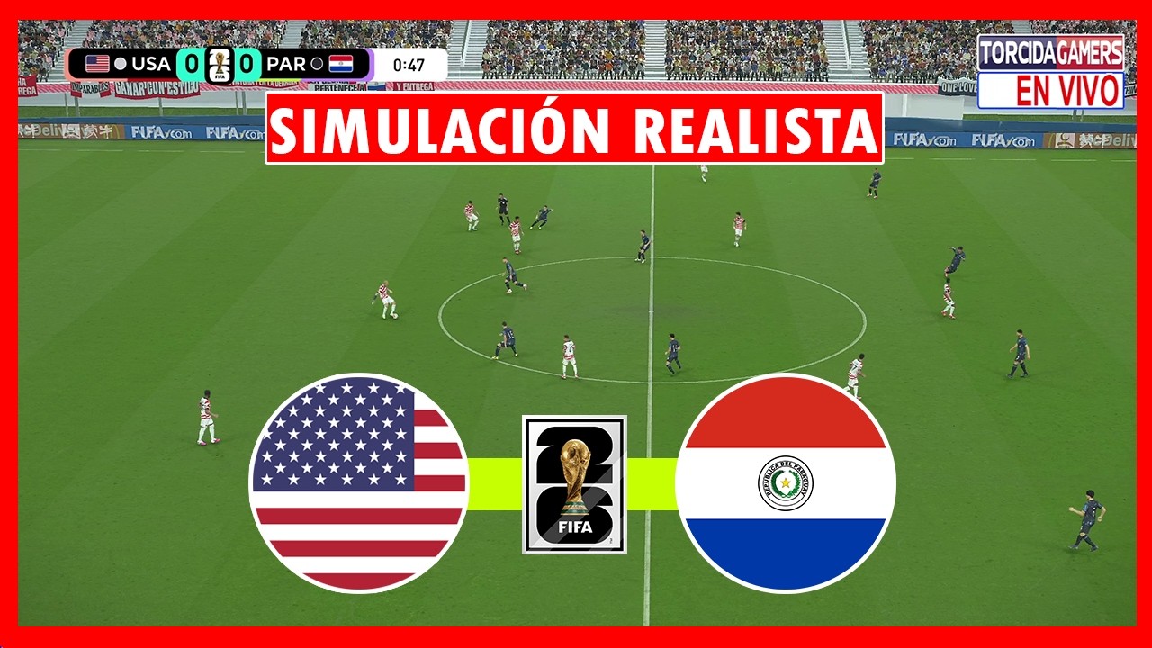 США против Парагвая | Чемпионат мира по футболу 2026 | Симуляция eFootball PES 2021