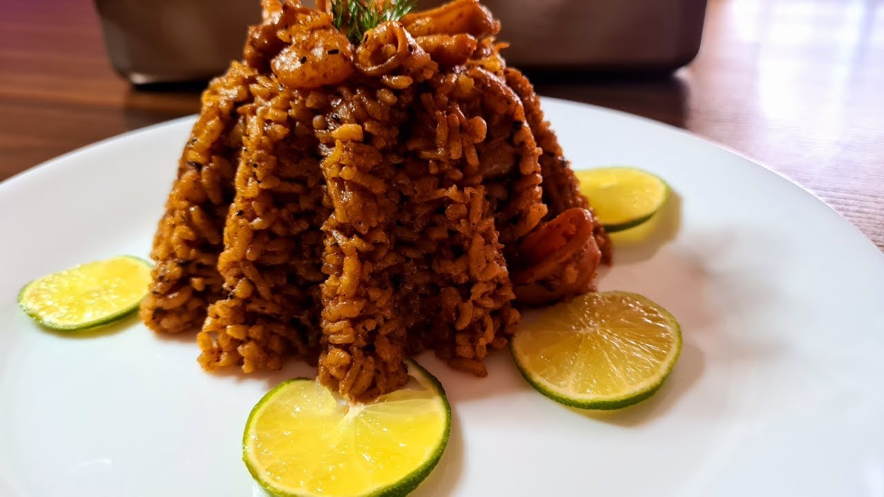 seafood rice💯  تعالى أقول لك طريقة عمل  رز صياديه سيفود😋 بسر طعم ولون رز المطاعم