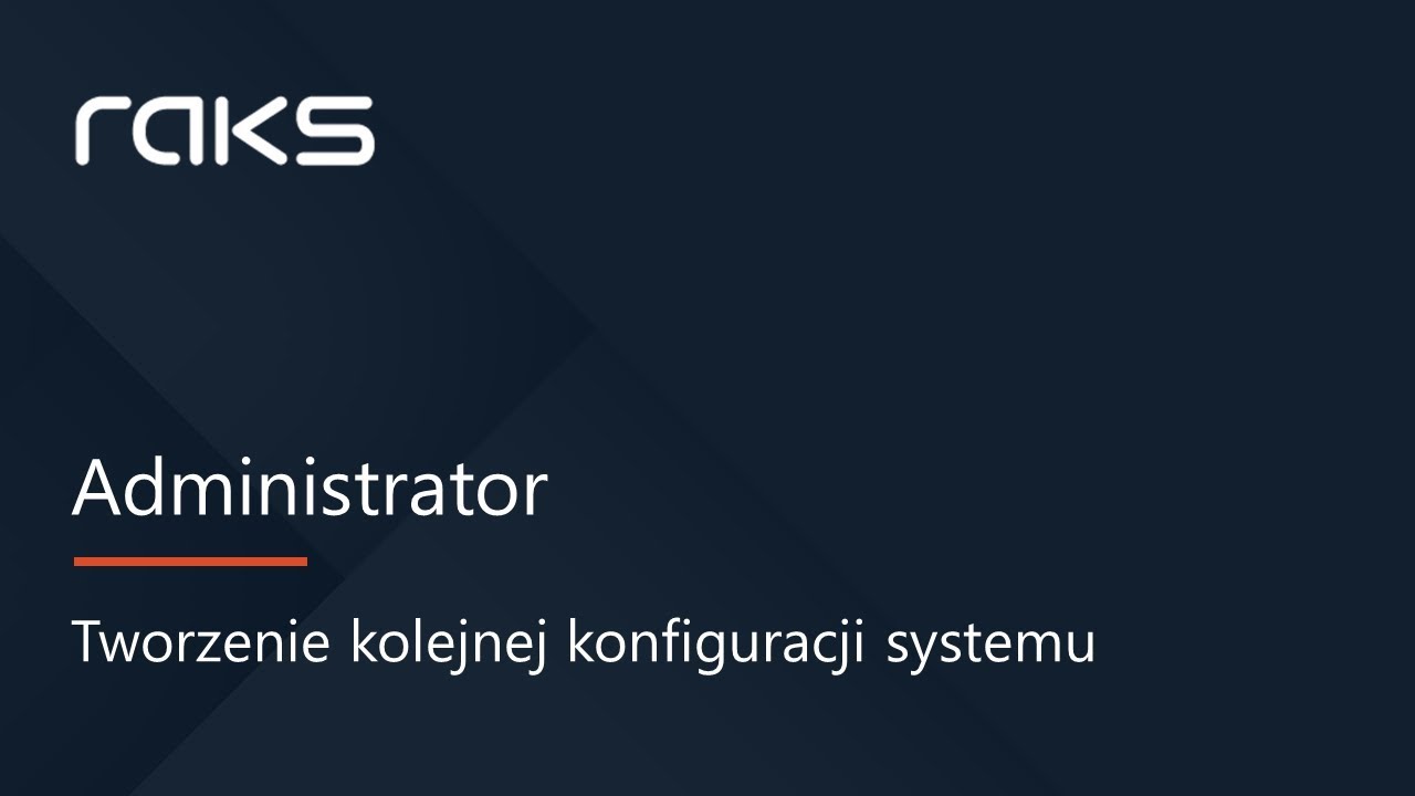 Tworzenie kolejnej konfiguracji programu RAKSSQL