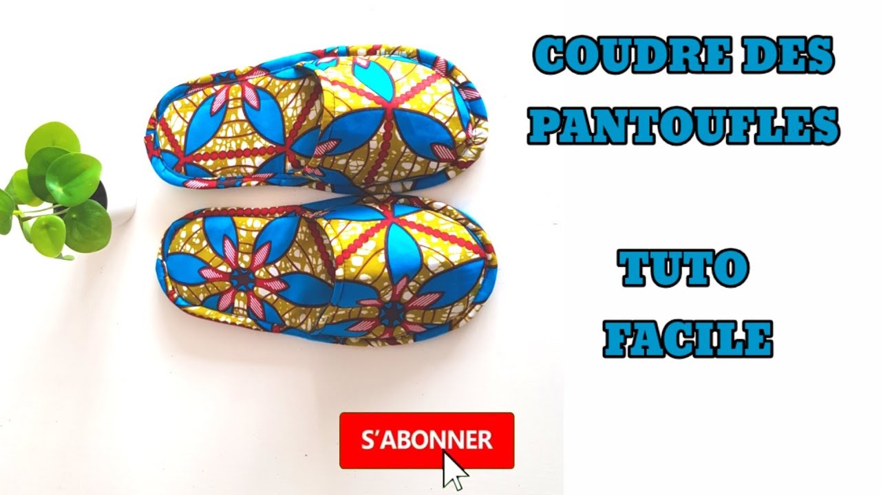 TUTO/DIY PANTOUFLES CONFORTABLE (FACILE)
