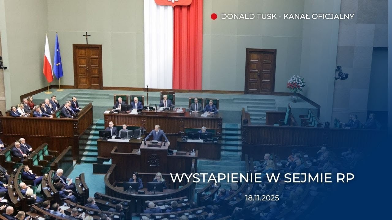 Donald Tusk: Wystąpienie w Sejmie RP, 18.10.2025
