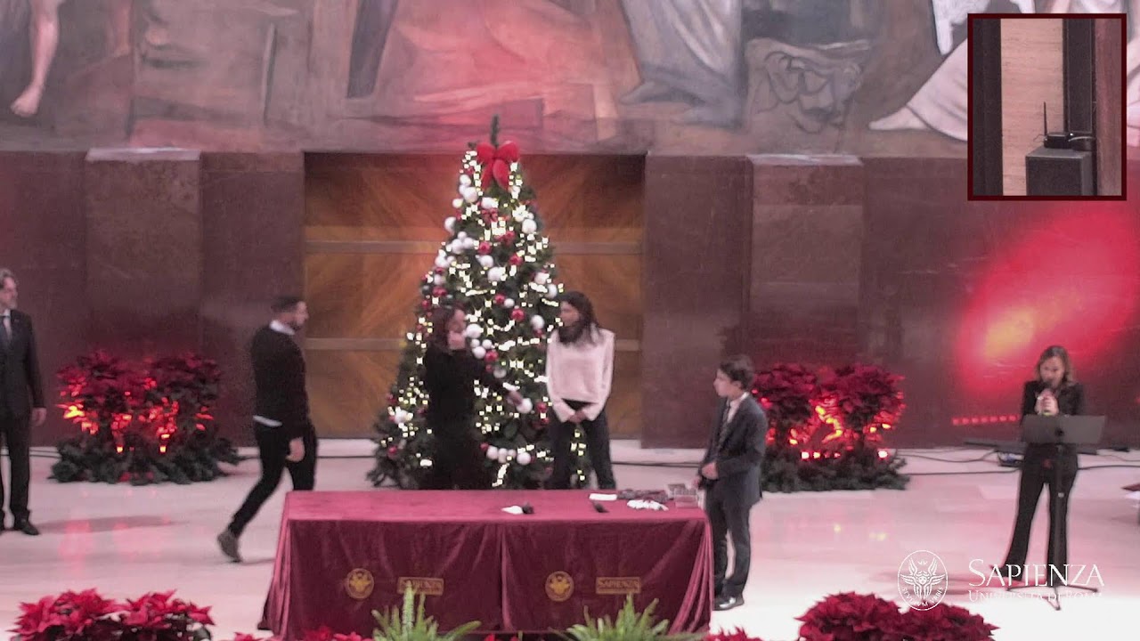 Cerimonia per lo scambio di auguri di fine anno con la comunità universitaria