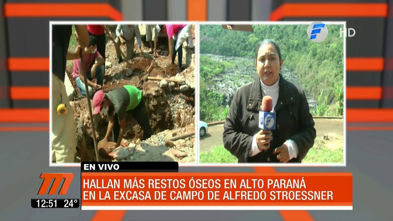 Hallan m&aacute;s restos &oacute;seos en la casa de Alfredo Stroessner