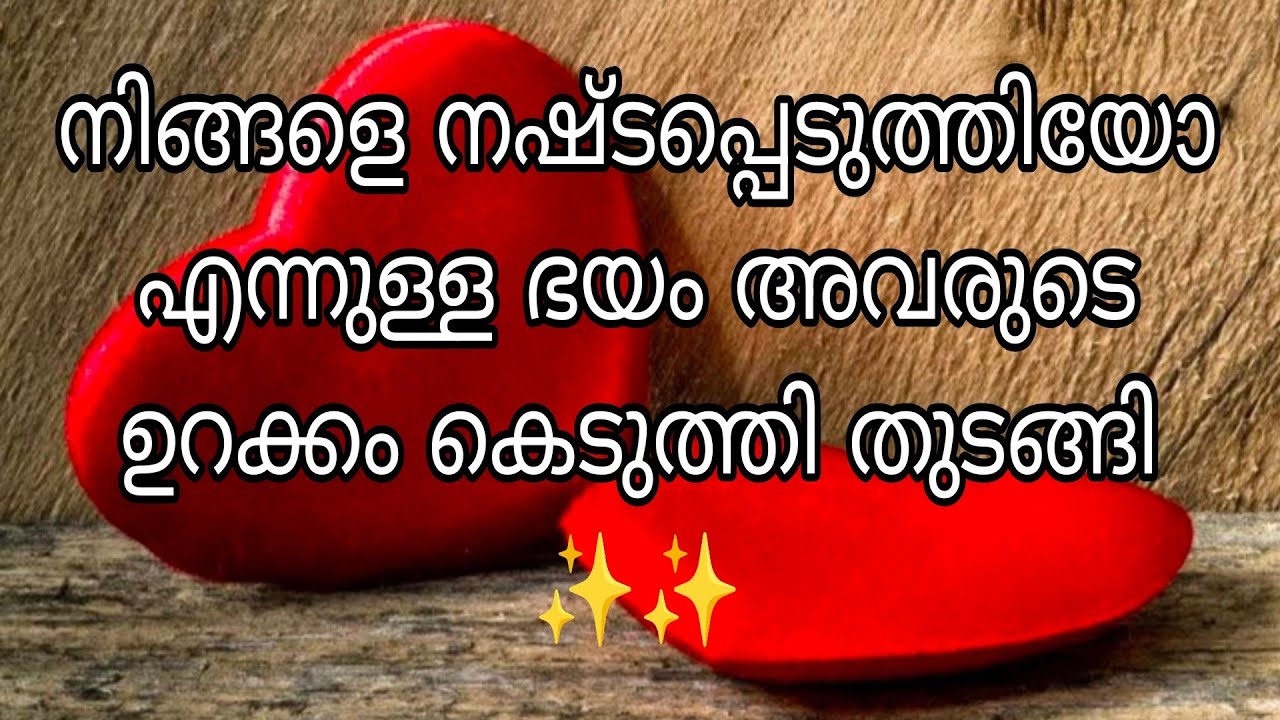 നിങ്ങളെ നഷ്ടപ്പെടുത്തിയോ എന്നുള്ള ഭയം അവരുടെ ഉറക്കം കെടുത്തി തുടങ്ങി ✨✨