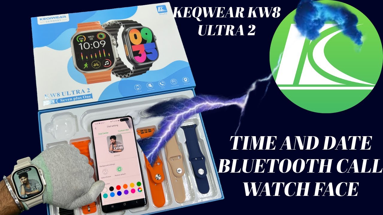 Ferefit application settings/ keqwear kw8 ultra 2 time and date setting/ smartwatch time and date