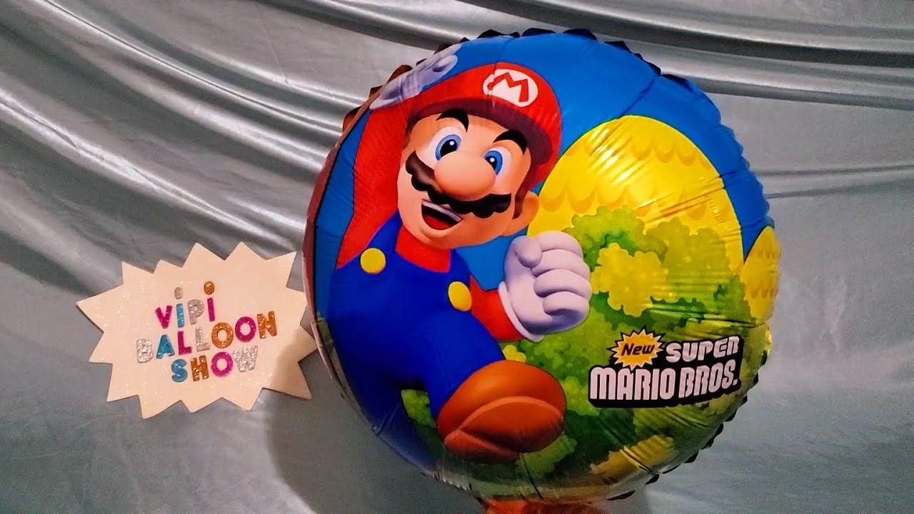 INFLATING FUN SUPER MARIO MYLAR BALLOON!!!