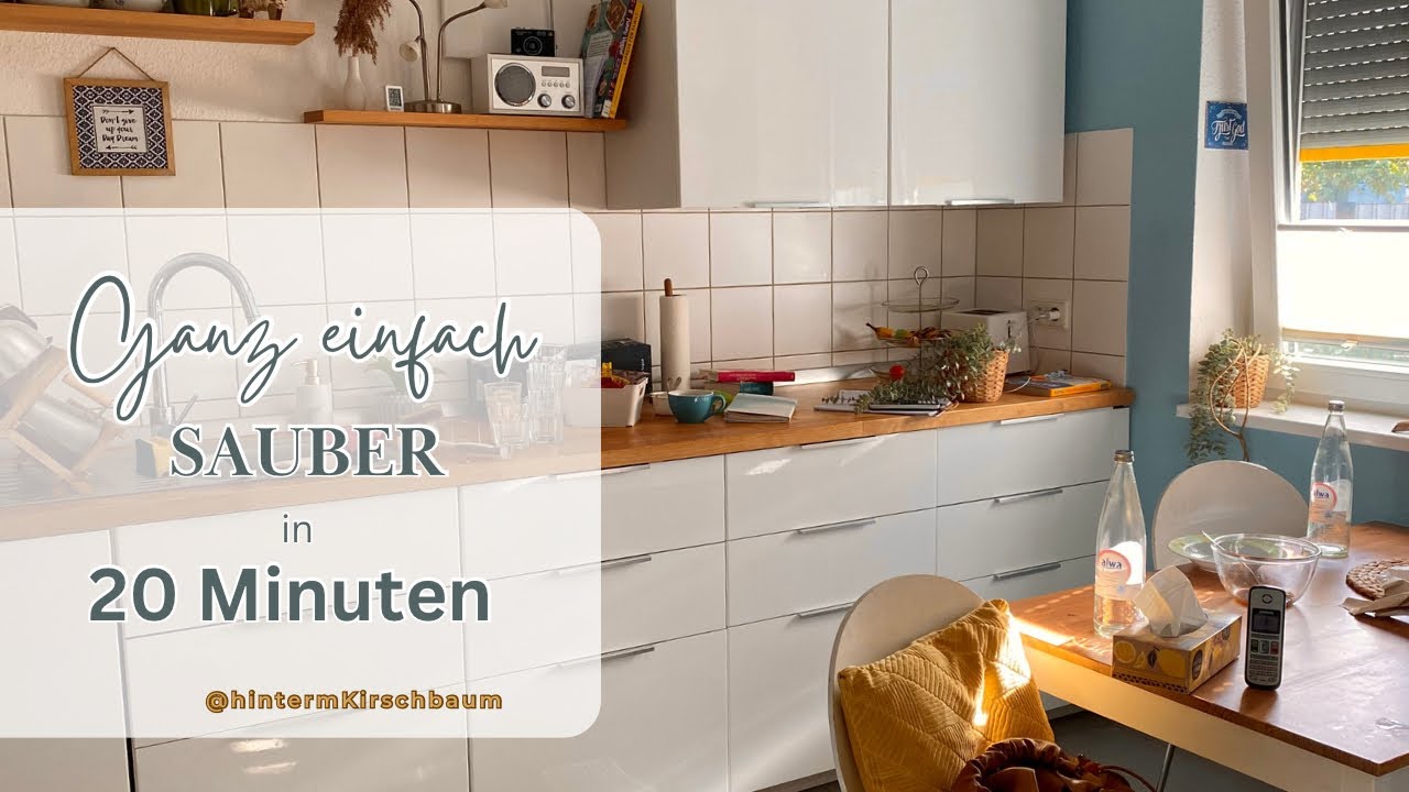 REALISTISCHE Putz-Routine für DEINE KÜCHE | Clean with me 🌿| Faltanleitung BIO-Müllbeutel