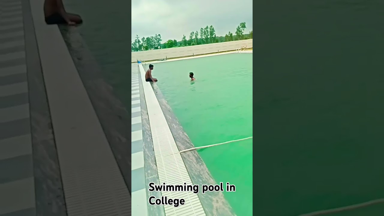 swimming pool in college #swimmingpool #swimming #college #students #school