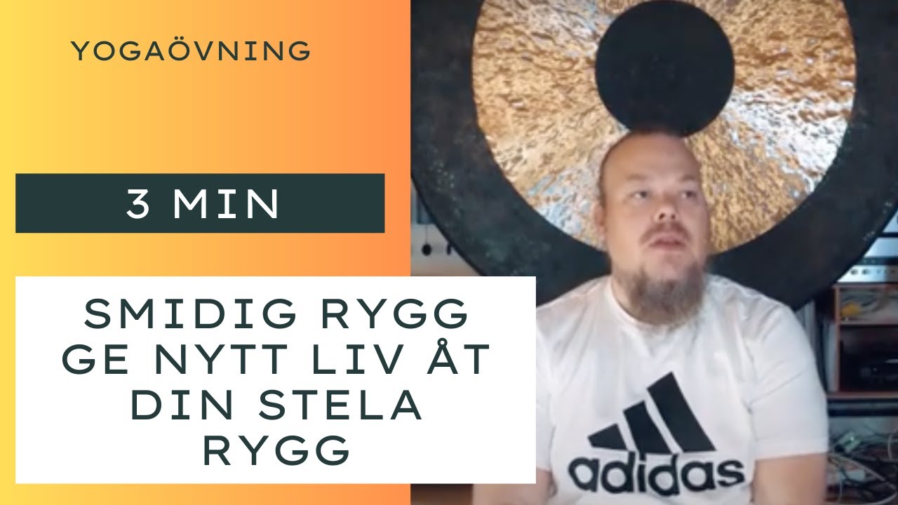 Smidig rygg p&aring; 3 min med yogisk ryggflex - Medicinsk yoga, Kundaliniyoga -Tomas Sandehorn 141020
