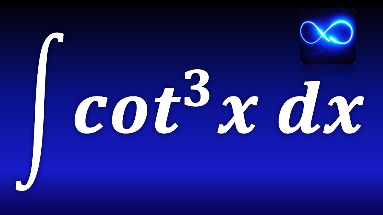 179. Integral de cotangente al cubo. TRIGONOMETRICA. EJERCICIO RESUELTO.