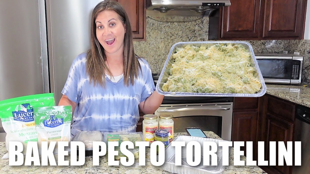 COOK WITH ME | Easy Baked Pesto Tortellini Freezer Meal