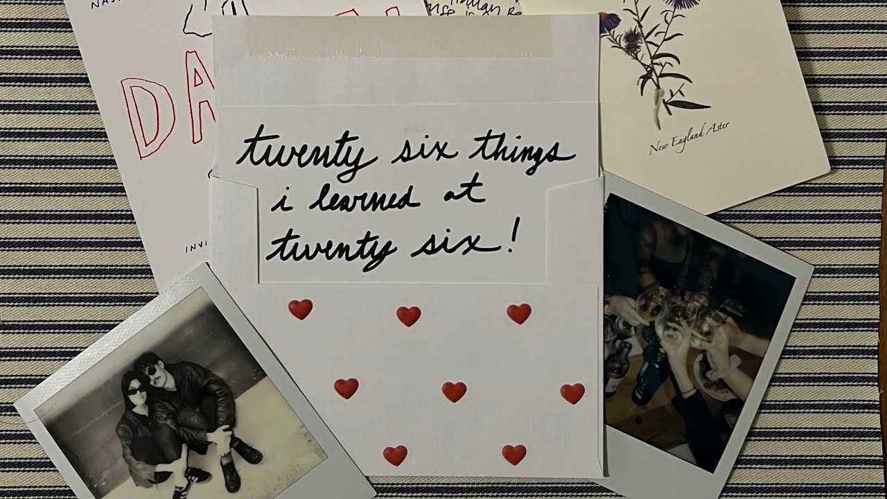 twenty six things i learned at twenty six.