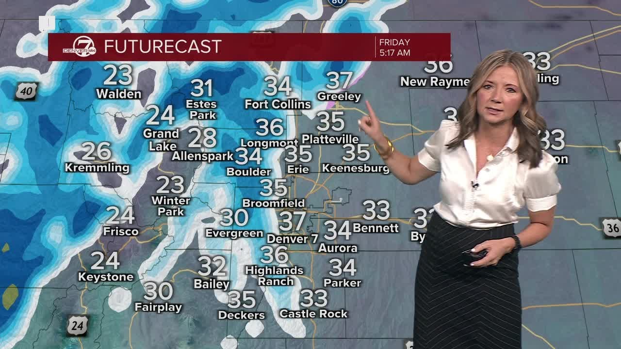 A winter storm bringing some much needed-snow to Denver metro area