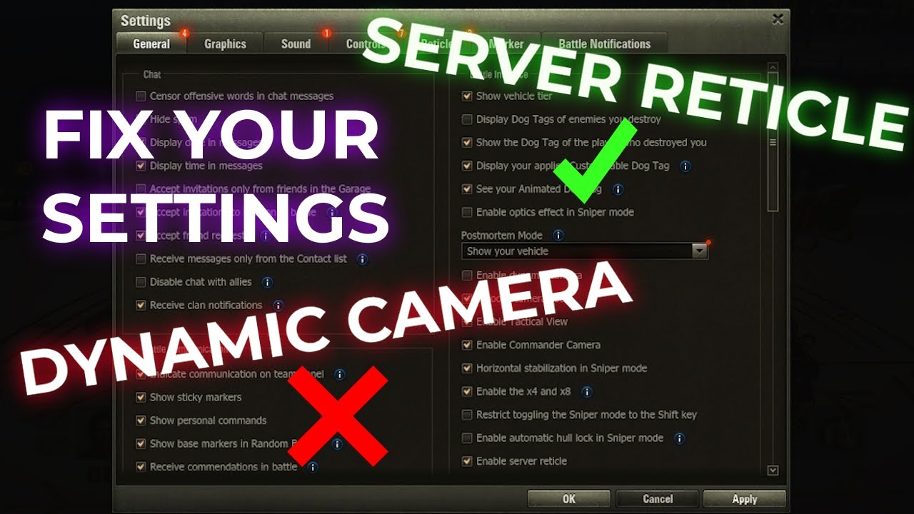 WoT Super Unicum Fixes Your Settings!
