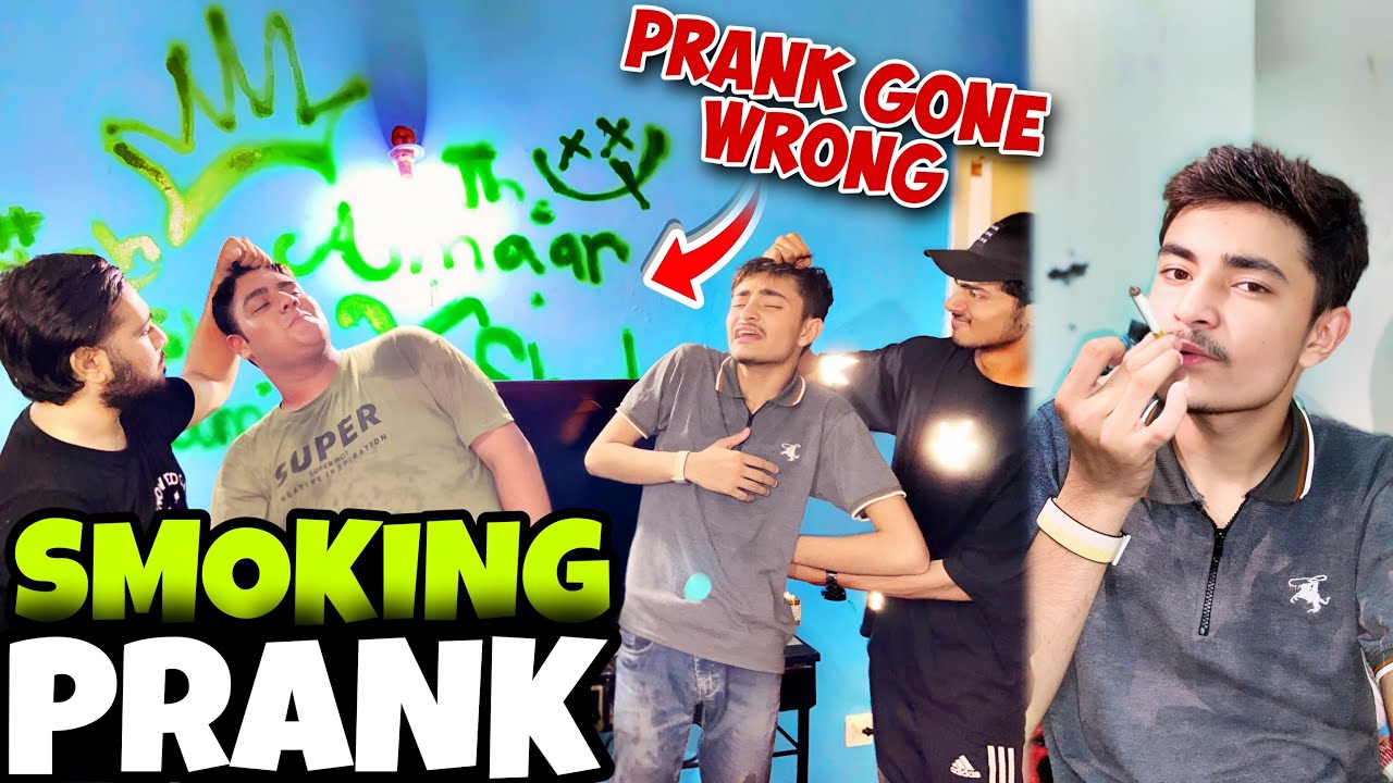 Smoking prank gone extremely wrong😱bohat maar pdi haseeb or mohad sy😭