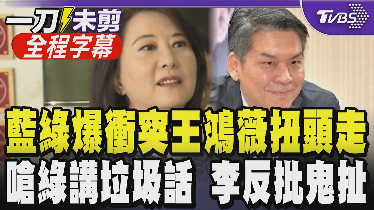 【全程字幕】藍綠協商中選會人事爆口角！王鴻薇嗆李柏毅「講垃圾話」隨即甩頭走人 李反擊「鬼扯憲法」！ 綠營稱卓榮泰遭騙引發藍黨團不滿 現場氣氛降至冰點｜TVBS新聞網@tvbsnews24live