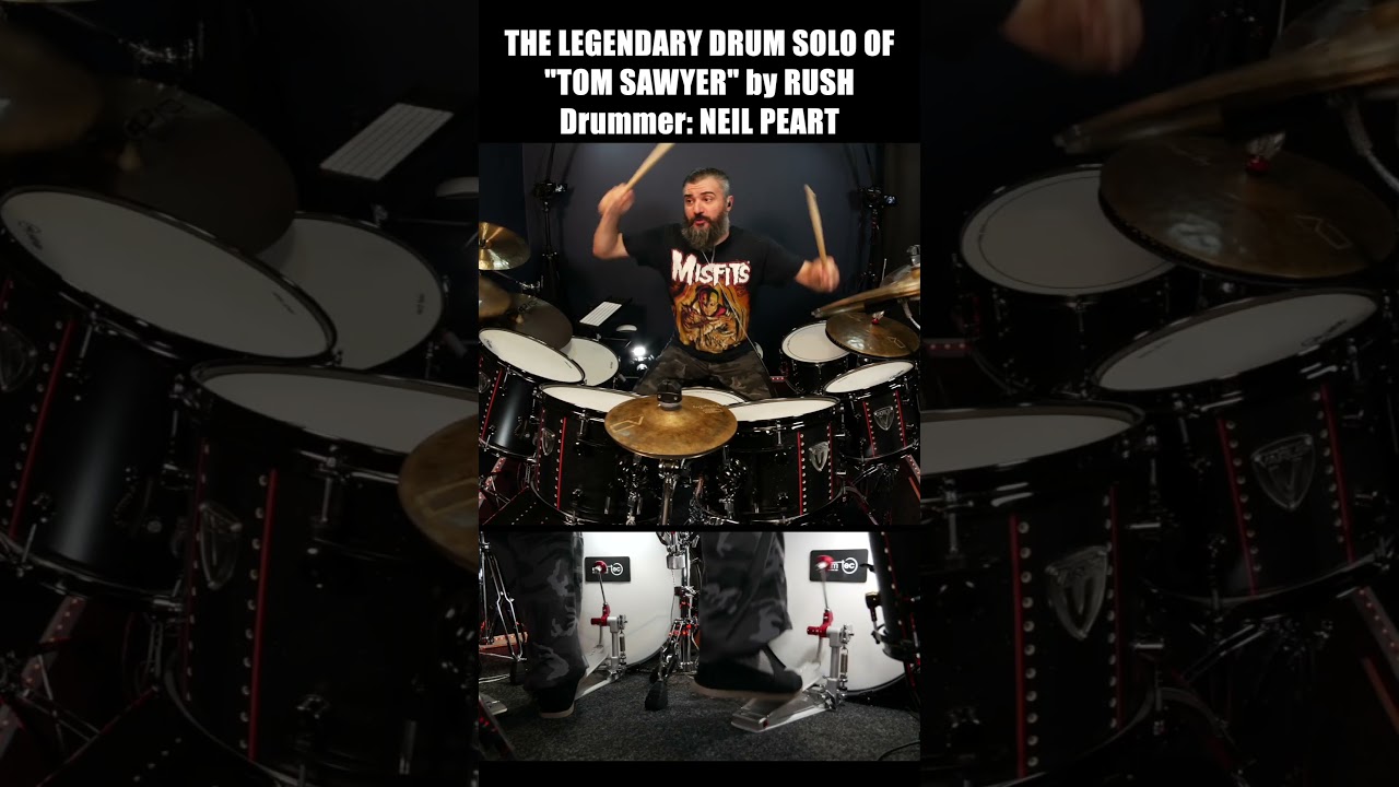 THE MOST ICONIC DRUM SOLO - TOM SAWYER - RUSH - TOM SAWYER - HOW TO PLAY IT