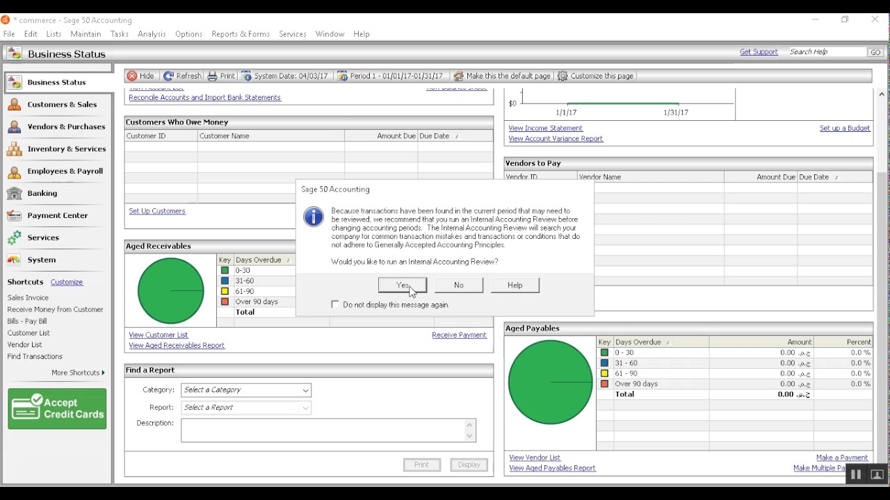 المحاضرة الأولى في شرح برنامج Peachtree أو Sage50 - شرح د. أيمن صبري - الفرقة الثالثة