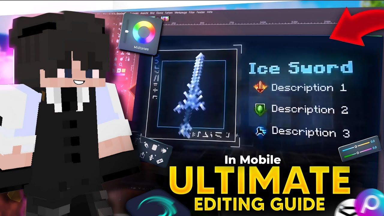 How To Edit Minecraft Video - Ultimate Video Editing Guide !! Like :- @PSD1