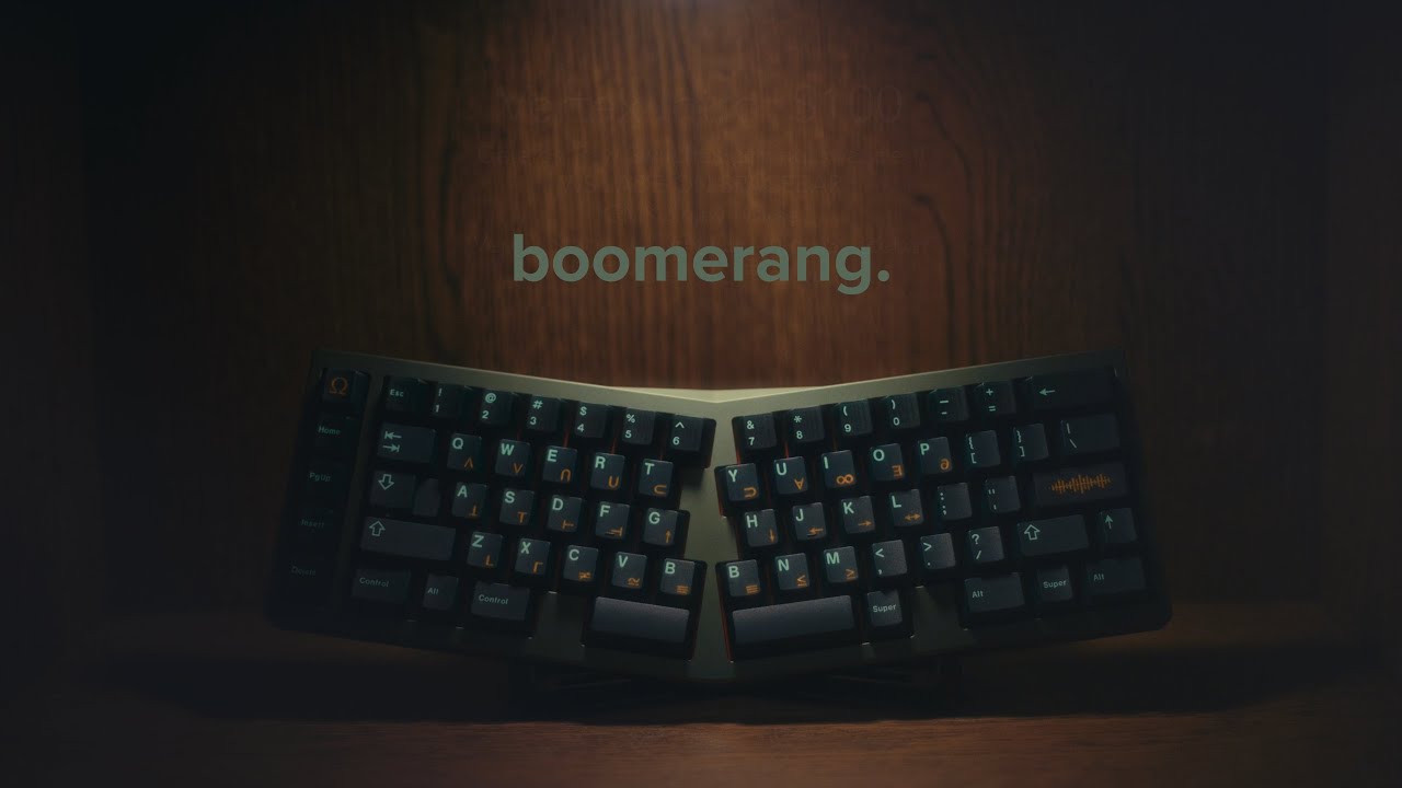 Boomerang by Laminar| Nixies | KKB Ohm - Keyboard Sound Test