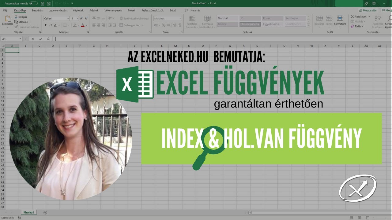 Excel Index és HOL.VAN függvény FKERES helyett