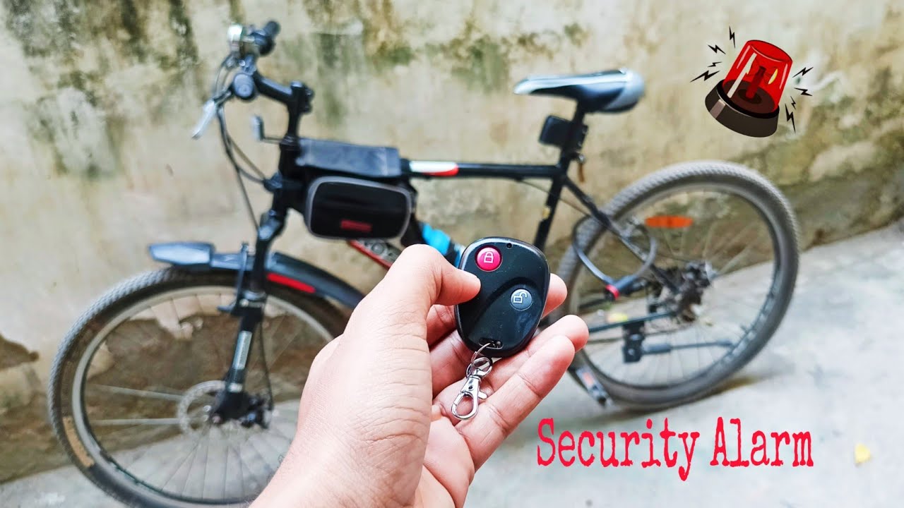 How To Install Anti Thief Security Alarm In Cycle. Wireless Security Alarm for cycle with Remote.