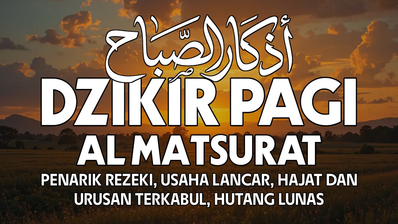 DZIKIR PAGI AL MATSURAT PEMBUKA REZEKI BERKAH BERLIMPAH PELANCAR USAHA SERTA URUSAN HAJAT DIPERMUDAH