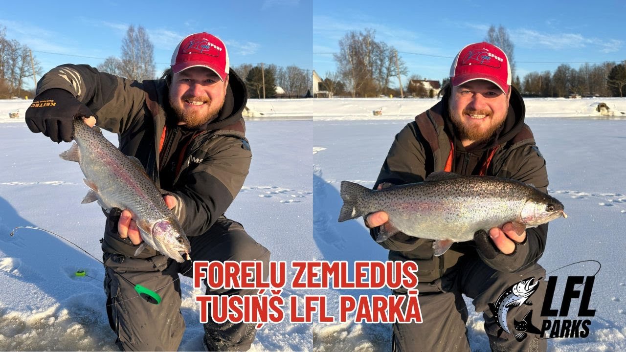 Zemledus foreļu cope ar mormišku. Bij jautri, iesaku.