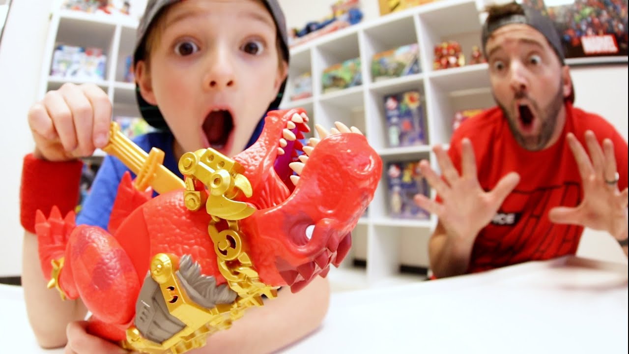Father & Son DISSECT A DINOSAUR!? / Treasure Inside!?