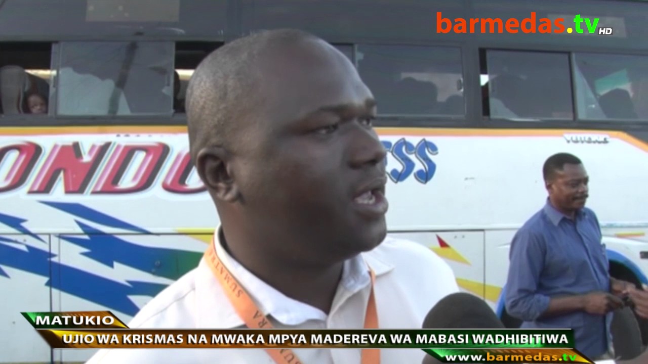 Matukio Ujio wa Krismas na Mwaka Mpya Madereva wa Mabasi Wadhibitiwa barmedas.tv HD