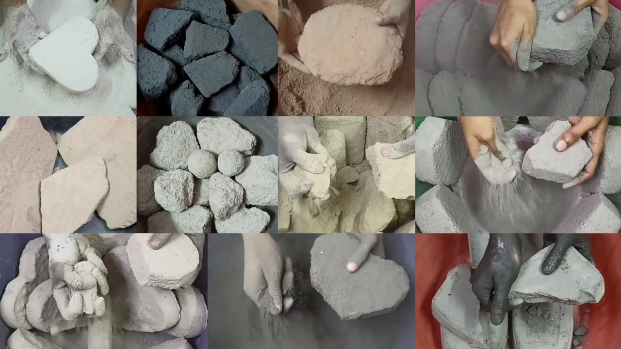 Satisfying💆‍♀️Crispy Crunchy Stoney Gritty🌪️💨Textures Non-Stop Dry Crumbling Compilation || ASMR