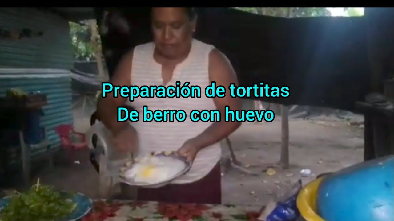 Preparación de tortitas de berro con huevo 
