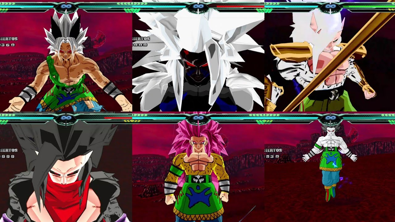 Goku All Transformations del 1 al 15 /Dragón Ball AF/Dragón Ball Z Budokai Tenkaichi 3