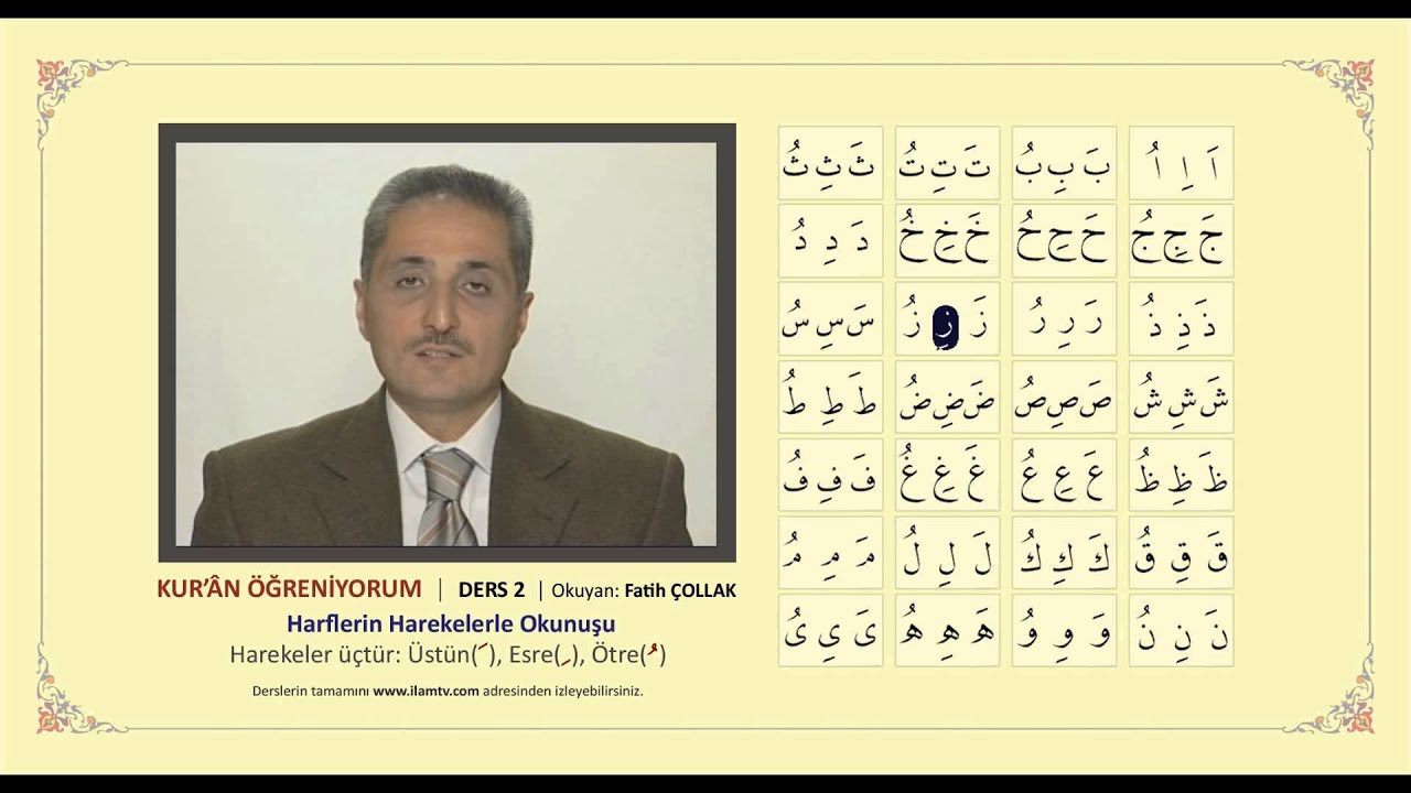 Kuran Öğreniyorum 2 - Harekeler (Fatih Çollak)
