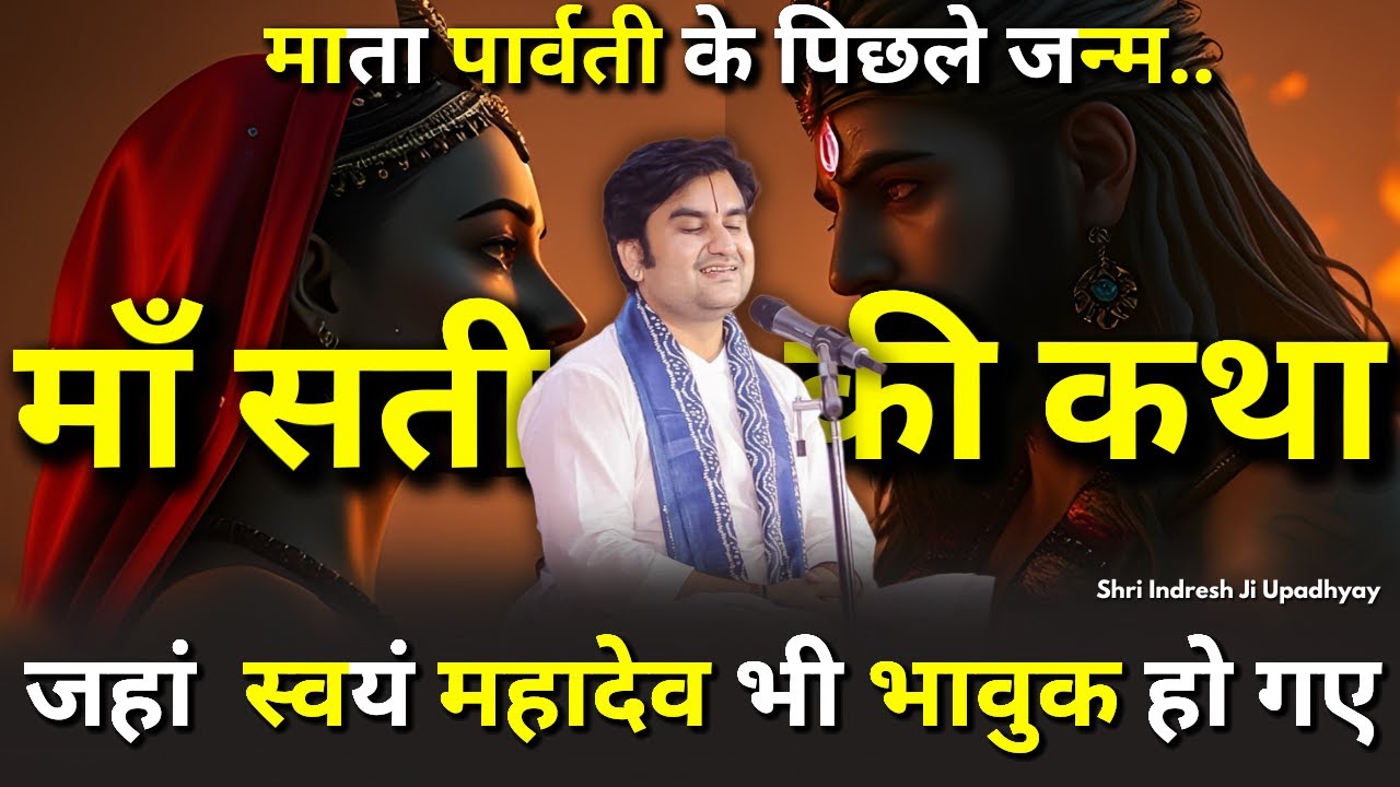 माता सती की ऐसी अधभुत कथा जहां स्वं महादेव भी भावुक हो गए | Mata Sati | Shri Indresh ji Ram Katha