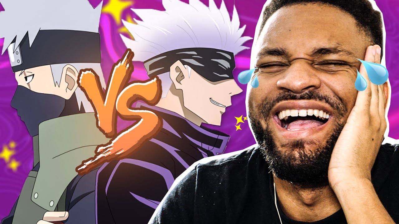 Je RÉAGIS au combat GOJO vs KAKASHI (c'est si drôle)