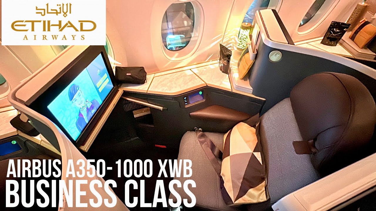 Etihad Airways Business Class Airbus A350-1000 | Chicago to Abu Dhabi