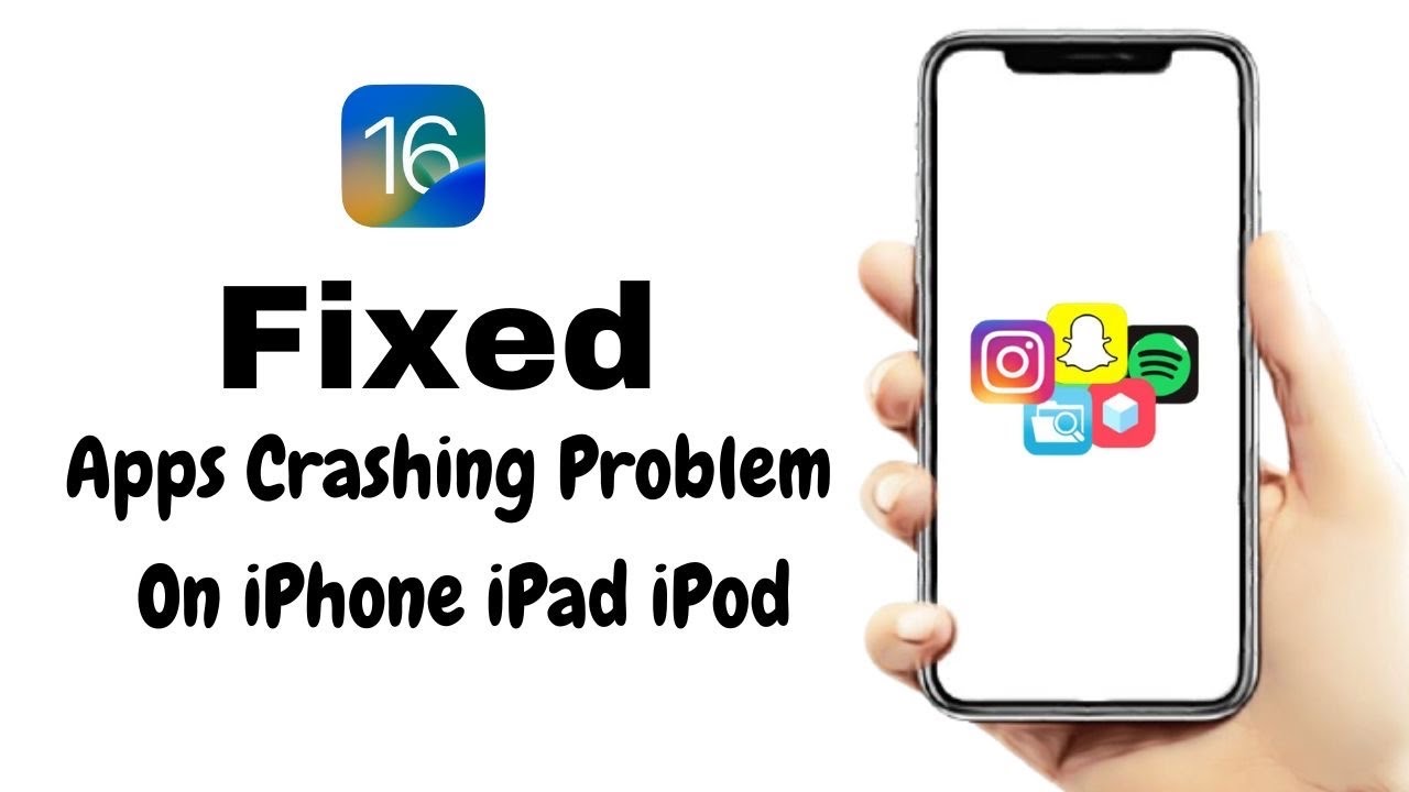 Fix Apps Keeps Crashing On iPhone iPad & iPod ( ios 16 ) How To Fix Apps Crashing Problem On iPhone