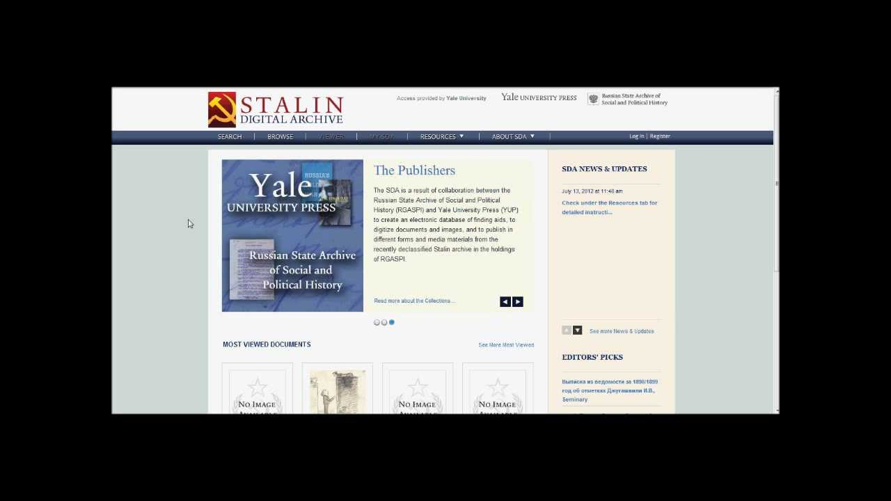 Stalin Digital Archive Beta Tutorial Video: Logging In
