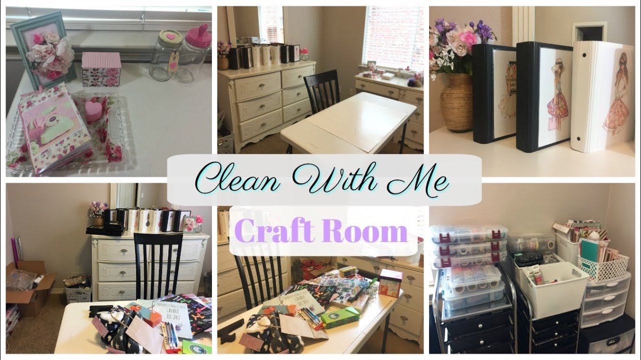 CLEAN WITH  ME | CRAFT ROOM ORGANIZATION