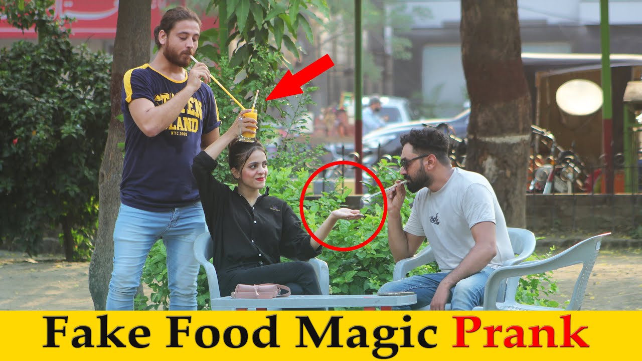 Food Fake Magic Prank On cute Girl 🤣😂|| Epic Reaction ||
