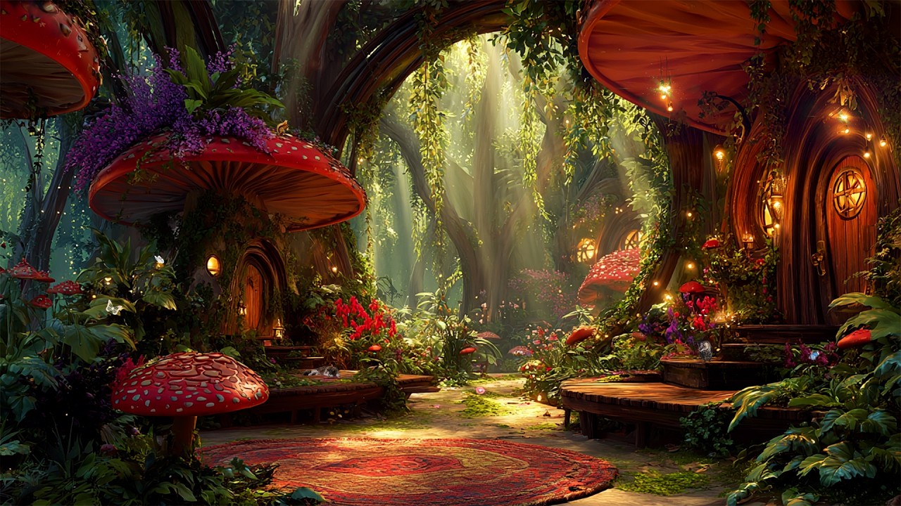 Mystery Fairy Mushroom Homestay 🍄 Enchanted Nature Music w/ Cosy Forest Ambience