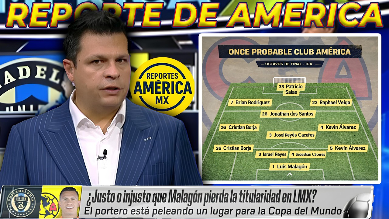 Reporte de America: Jardine SIN HENRY MARTIN vs Philadelphia | Malagon TITULAR en Concacham INJUSTO?