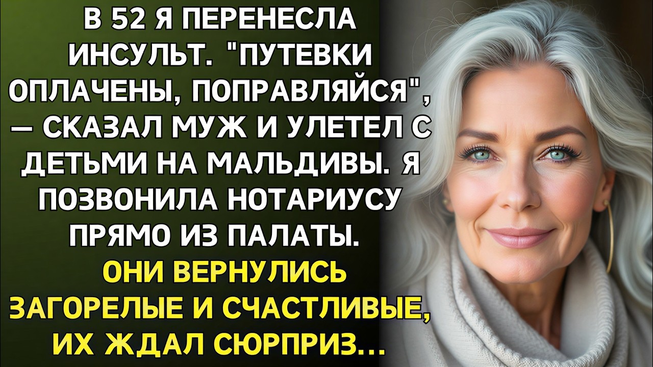 После инсульта я лежала в реанимации… А муж с детьми улетели на Мальдивы. Моё решение их шокировало