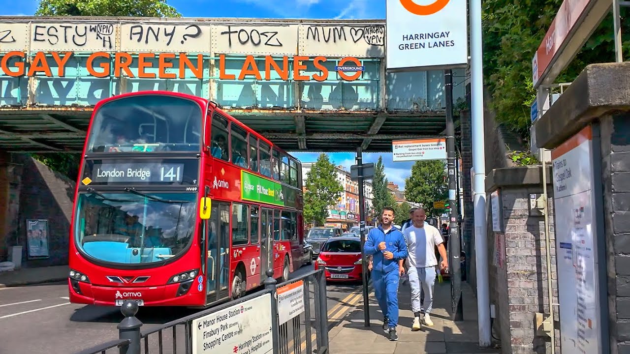 London, UK 🇬🇧 Harringay Green Lanes & Wood Green High Street &middot; 4K HDR London Walking Tour