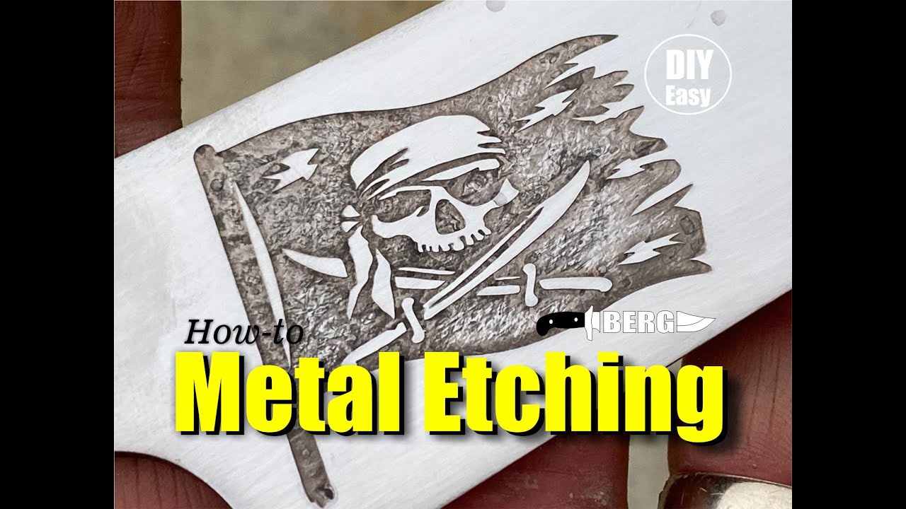 Как травить металл с помощью автомобильного зарядного устройства от Berg Knifemaking
