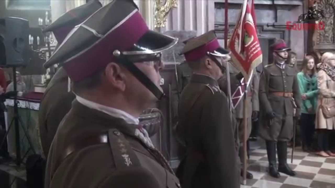 Pluton Wierzawice w barwach 20 Pułku Ułanów we Mszy Św. 3go Maja 2014 Leżajsk