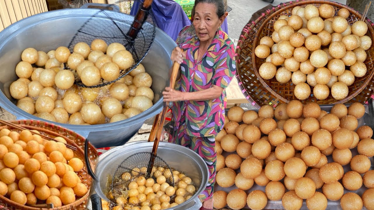 Độc đáo cách chiên bánh cam siêu tròn với kỹ thuật đơn giản