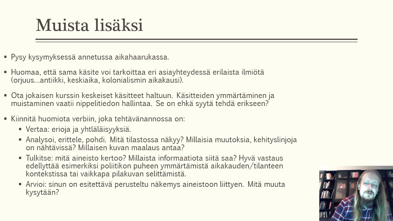 Historian yo-koe: näin kirjoitat hyvän esseen.