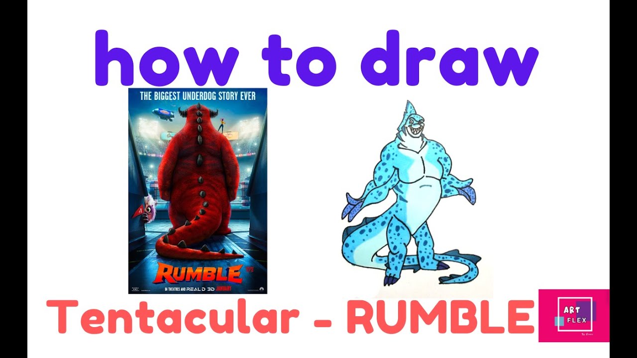 How To Draw Color Tentacular | Rumble Movie 2021 | Step By Step